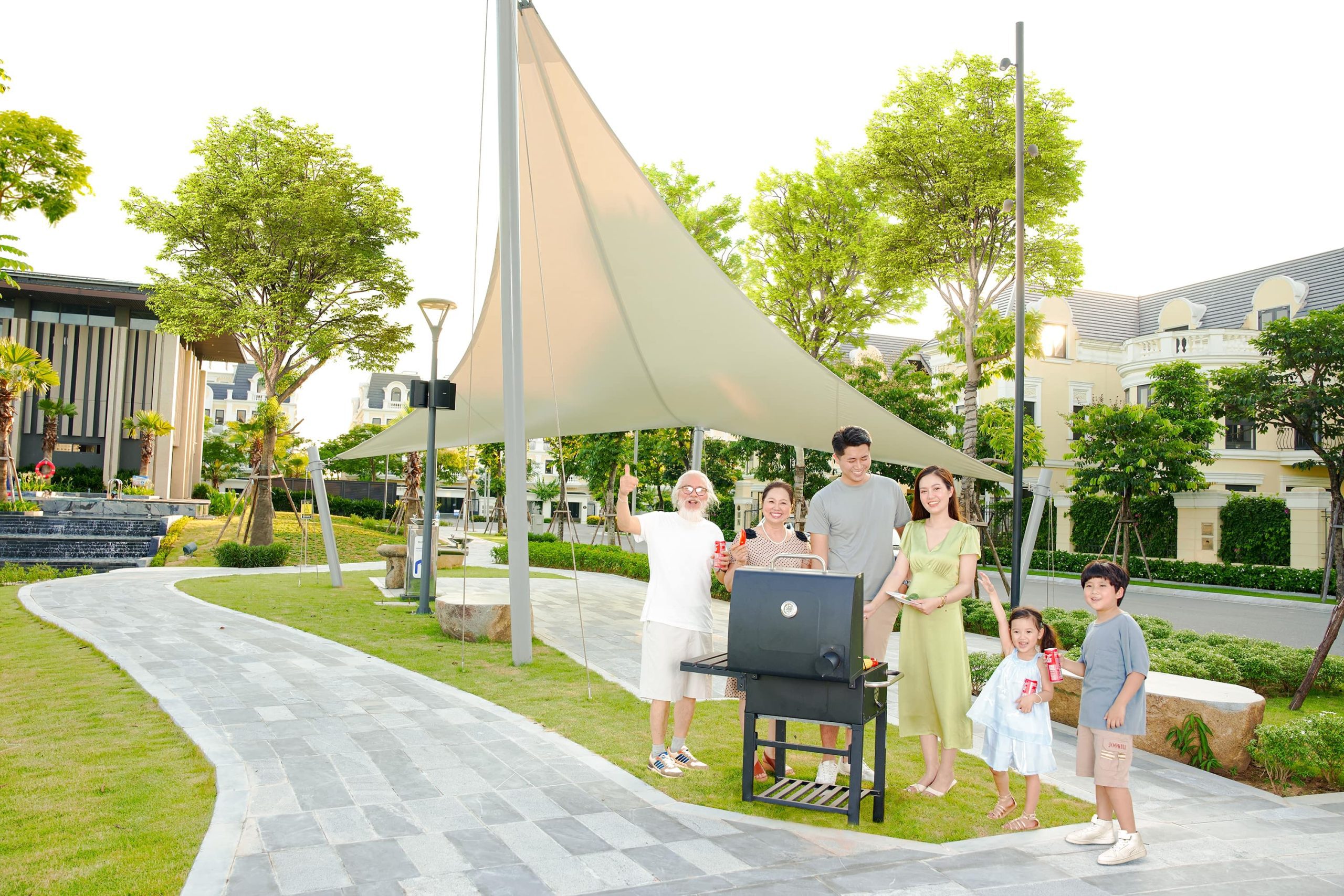 Khu vườn nướng BBQ ngoài trời