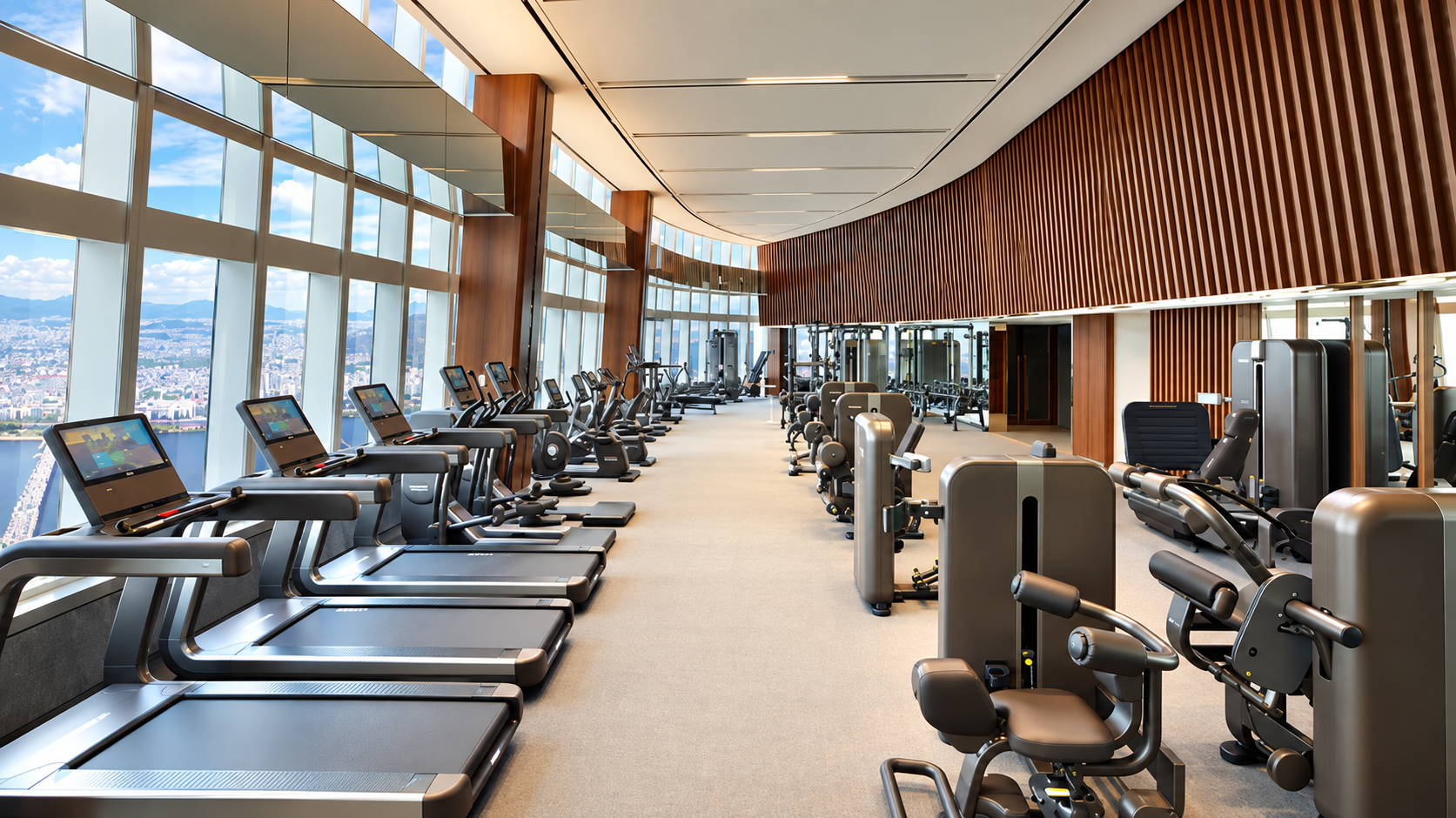 Phòng gym hiện đại
