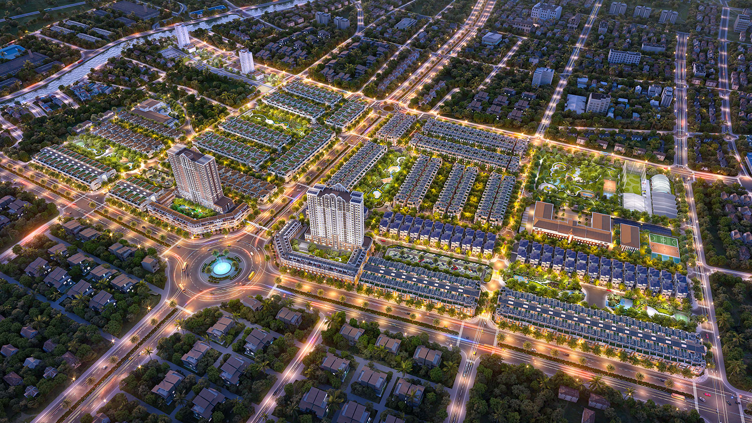 Vị trí tâm điểm kết nối