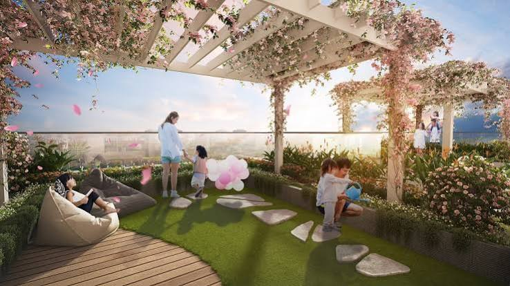 Vườn treo Sky Garden trên cao