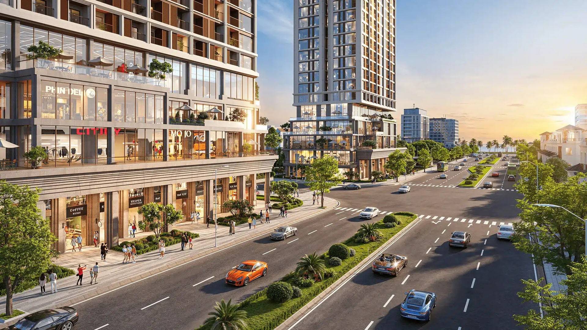 Trung tâm thương mại & Shophouse khối đế