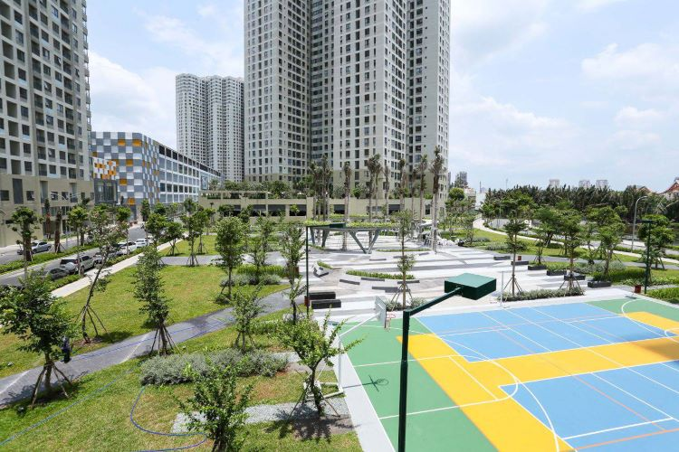 Diện tích mảng xanh cao