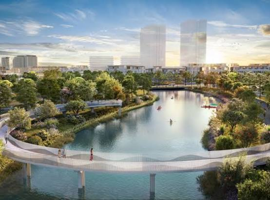 Trục công viên cảnh quan ven sông Mey River Park
