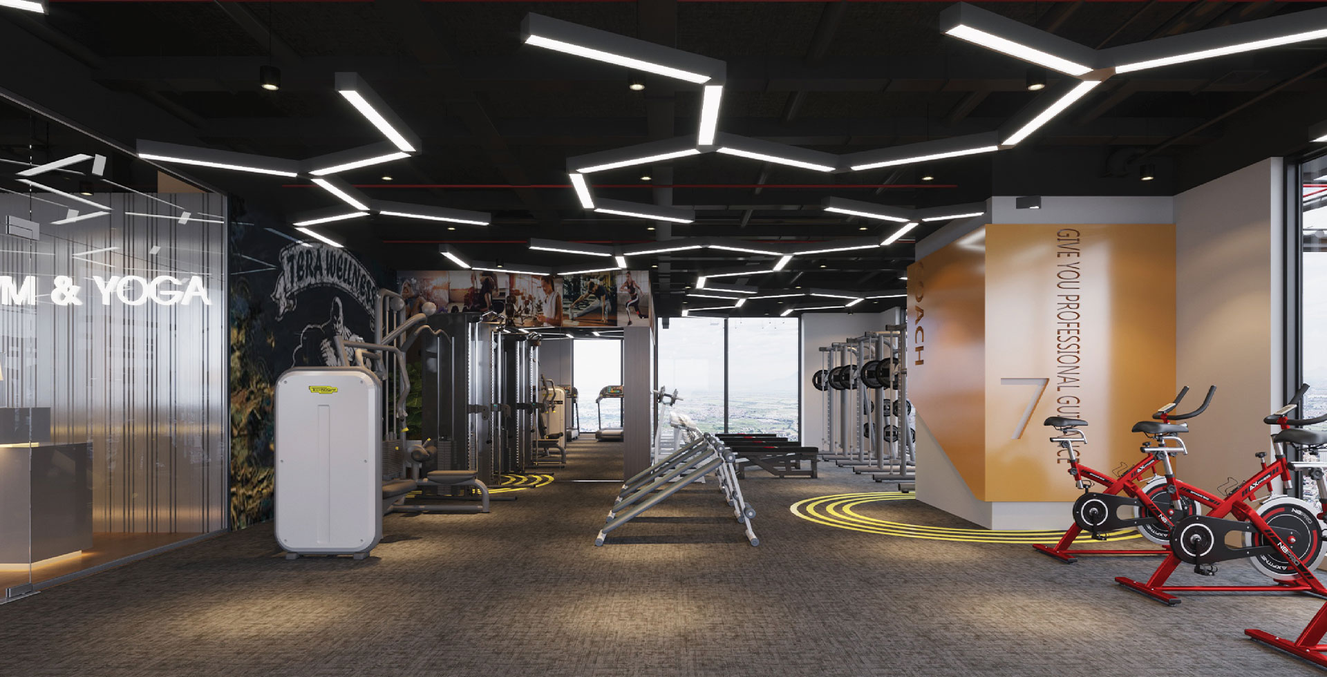 Khu vực Gym & Yoga Fitness