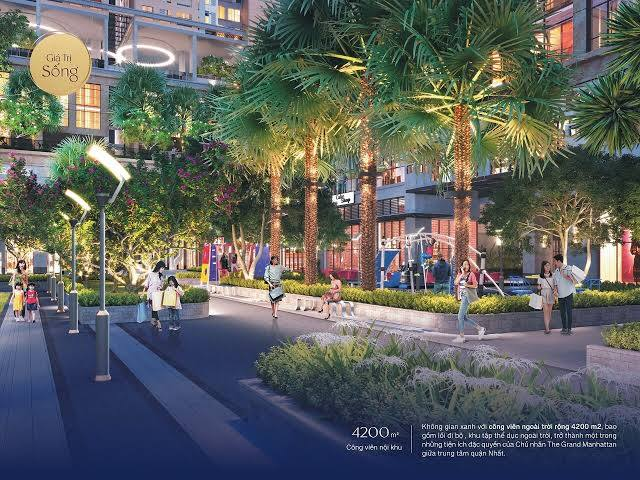 Công viên nội khu rộng 4.200 m²