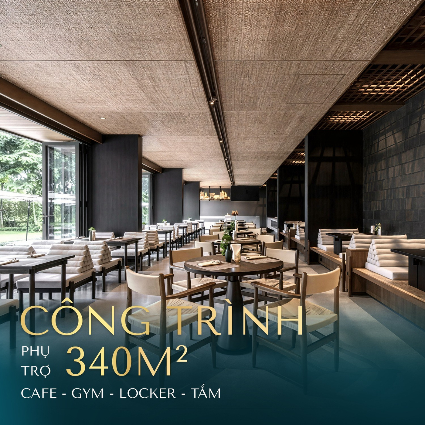 Cụm tiện ích phụ trợ 340m2